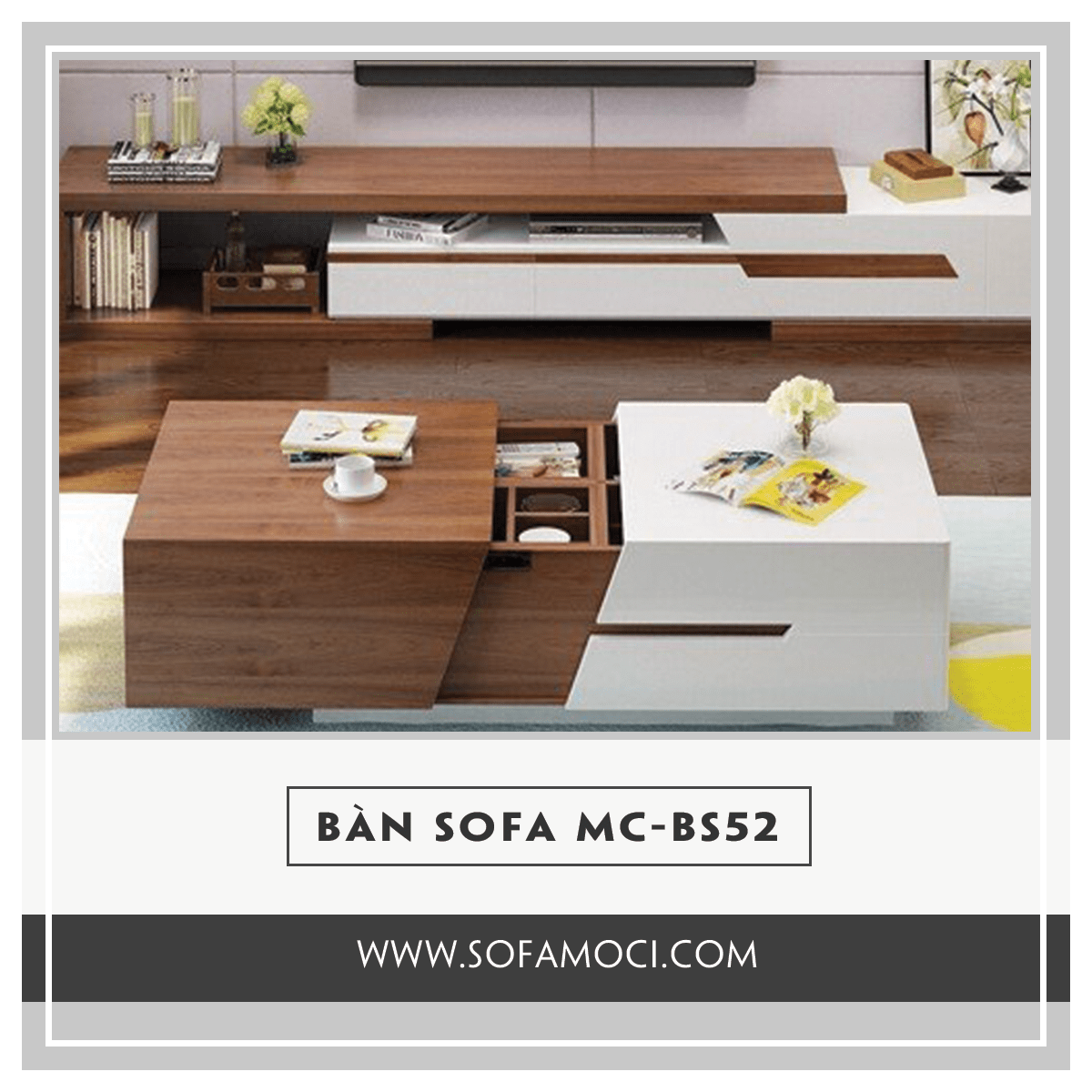 Bàn Sofa Gỗ Công Nghiệp MC-BS52 – Sofa Moci