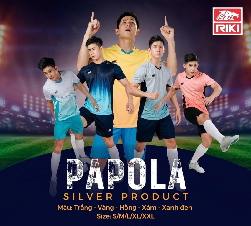Quần Áo Đá Banh Không Logo Riki Papola