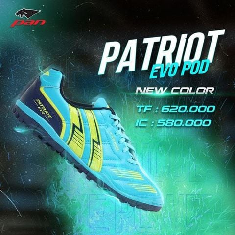 Giày Pan Patriot Evo TF 2022 - Xanh Ngọc