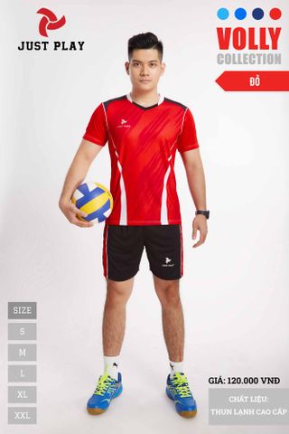 Đồ bóng chuyền nam Volly đỏ mới