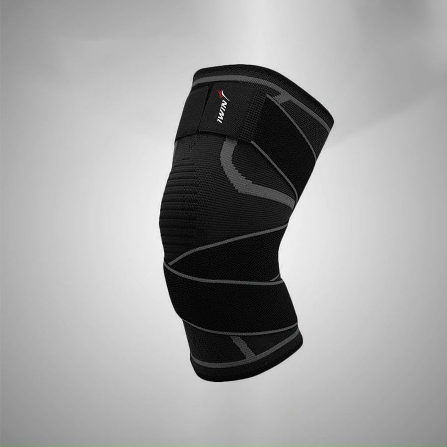 Bó gối iWin Keepa X - Đen (có dây quấn)