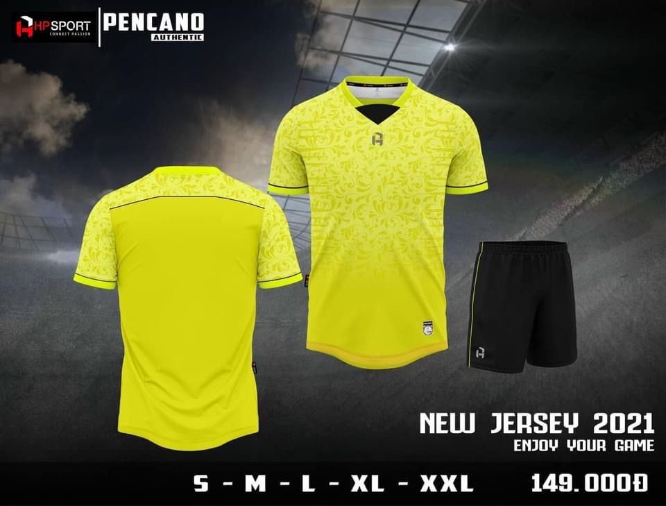 Quần áo bóng đá HP Pecano Vàng