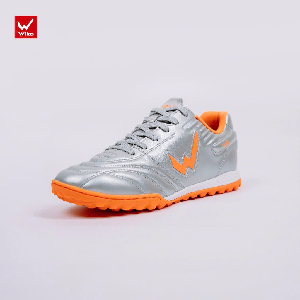 Giày Bóng Đá Sân Cỏ Nhân Tạo Wika TH10 Tuấn Hải - Bạc