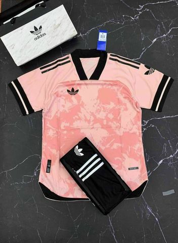 Quần áo đá bóng  ADIDAS Vải Mè Thái Gai lưới Cao cấp Hồng