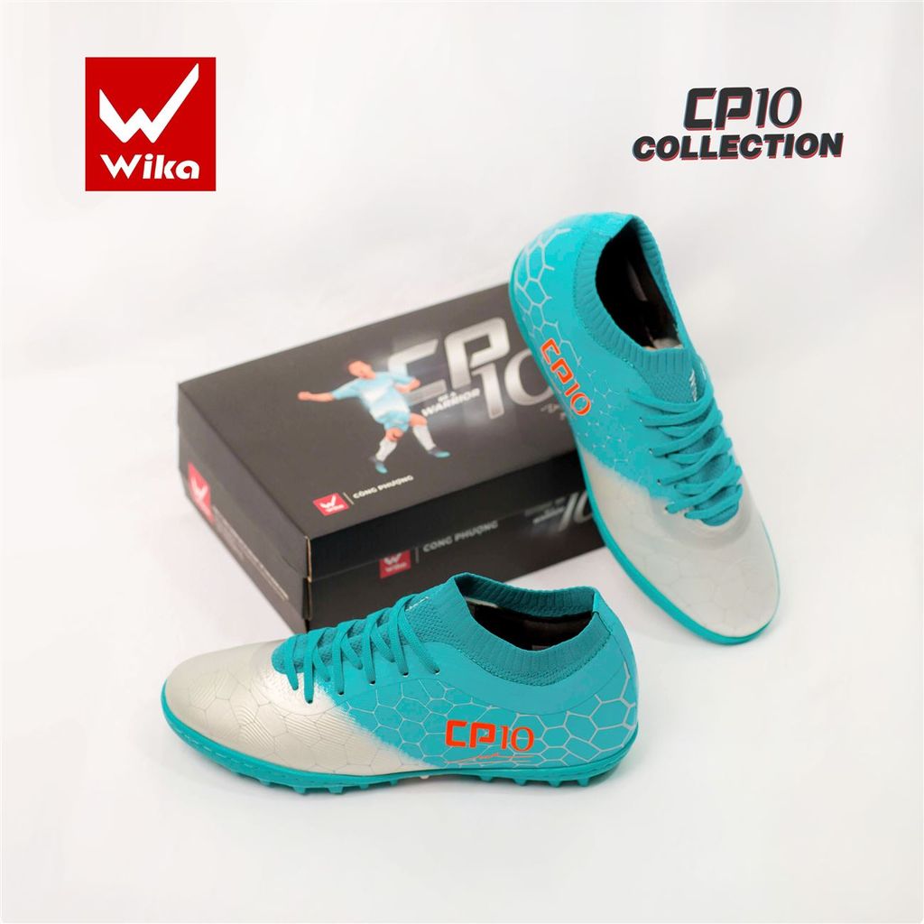 GIÀY BÓNG ĐÁ  WIKA CÔNG PHƯỢNG CP10  - GIÀY ĐÁ BANH SÂN CỎ NHÂN TẠO
