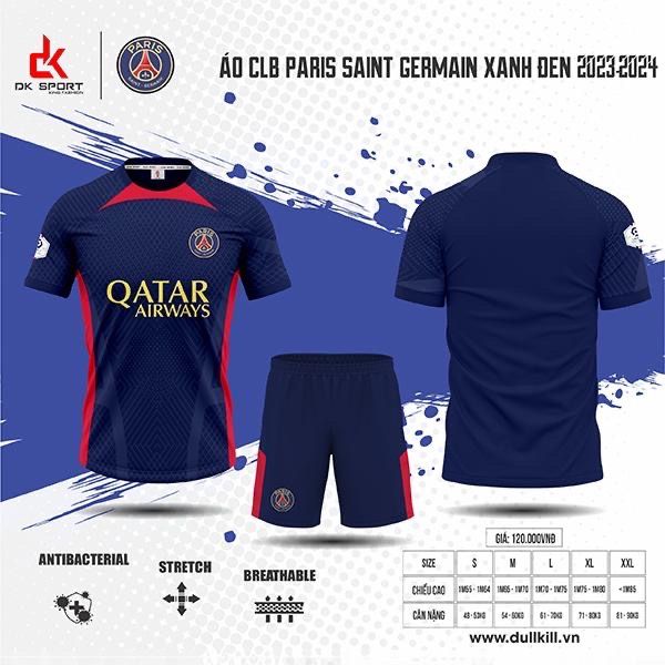 QUẦN ÁO ĐÁ BÓNG CLB PSG XANH ĐEN MỚI NHẤT 2023-2024 – TSPORT.VN