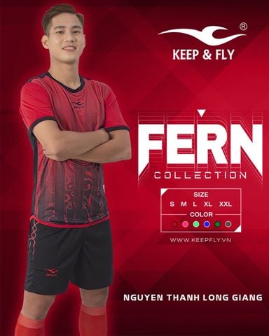 Quần Áo Bóng Đá Không Logo Keep Fly Fern - Đỏ