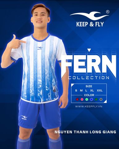 Quần Áo Bóng Đá Không Logo Keep Fly Fern - Xanh Bích