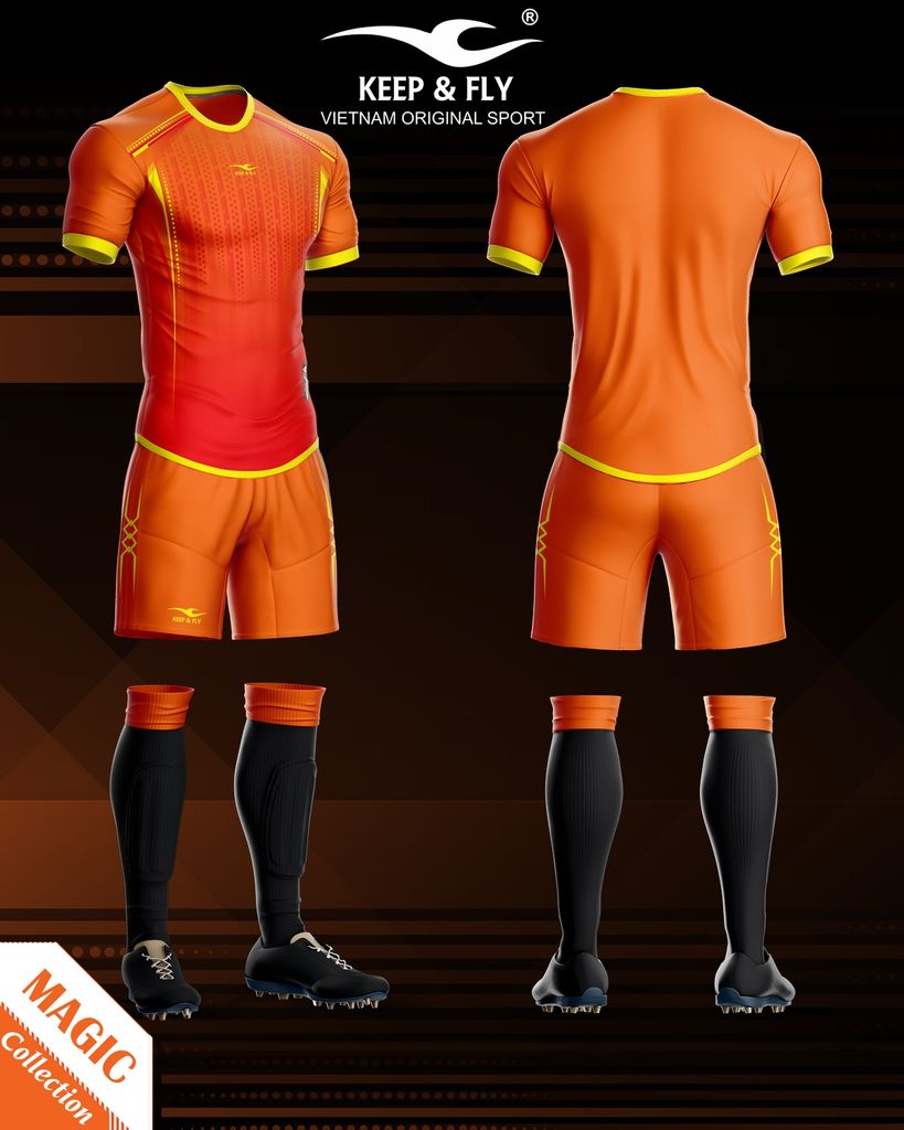 Bộ Quần Áo Bóng đá Keep & Fly magic Cam
