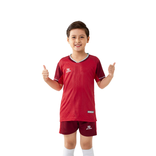 Quần áo bóng đá trẻ em không logo Bulbal Belona 2-Đỏ