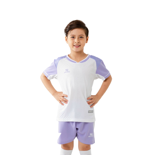 Quần áo bóng đá trẻ em không logo Bulbal Belona 2-Trắng