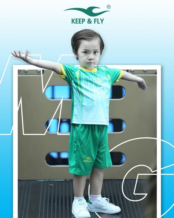 Bộ áo bóng đá Magic Kid xanh két