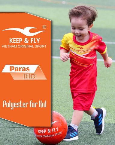 Bộ áo bóng đá Paras Kid đỏ