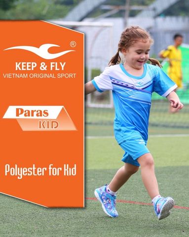 Bộ áo bóng đá Paras Kid xanh ya