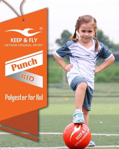 Bộ áo bóng đá Punch Kid trắng