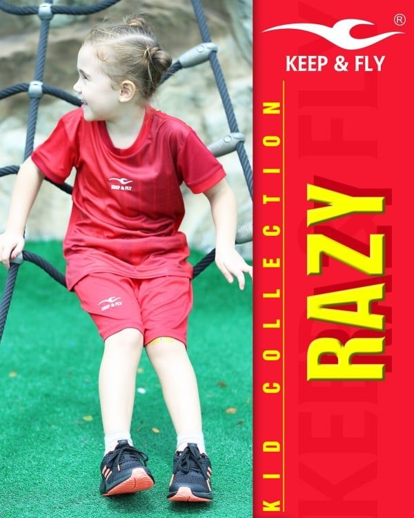 Bộ áo bóng đá Razy Kid đỏ