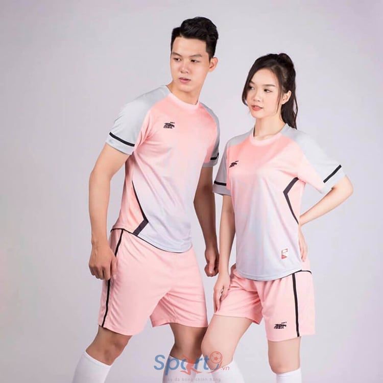 Quần Áo Bóng Đá Không Logo Riki Gem Hồng