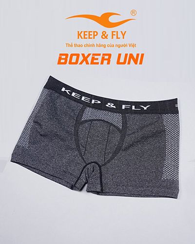 Quần Sịp Boxer Dệt Uni Đen