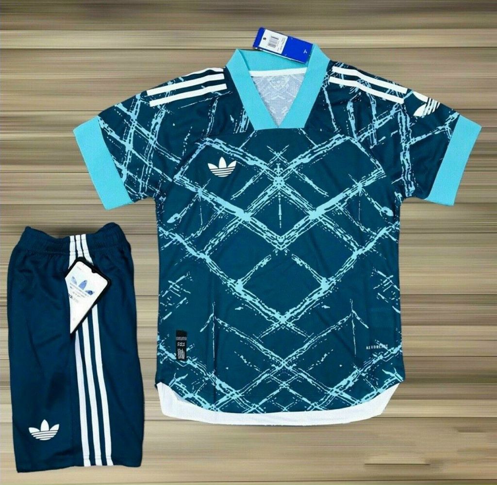 Quần áo đá bóng  ADIDAS Vải Mè Thái Gai lưới Cao cấp Xanh quả Trám