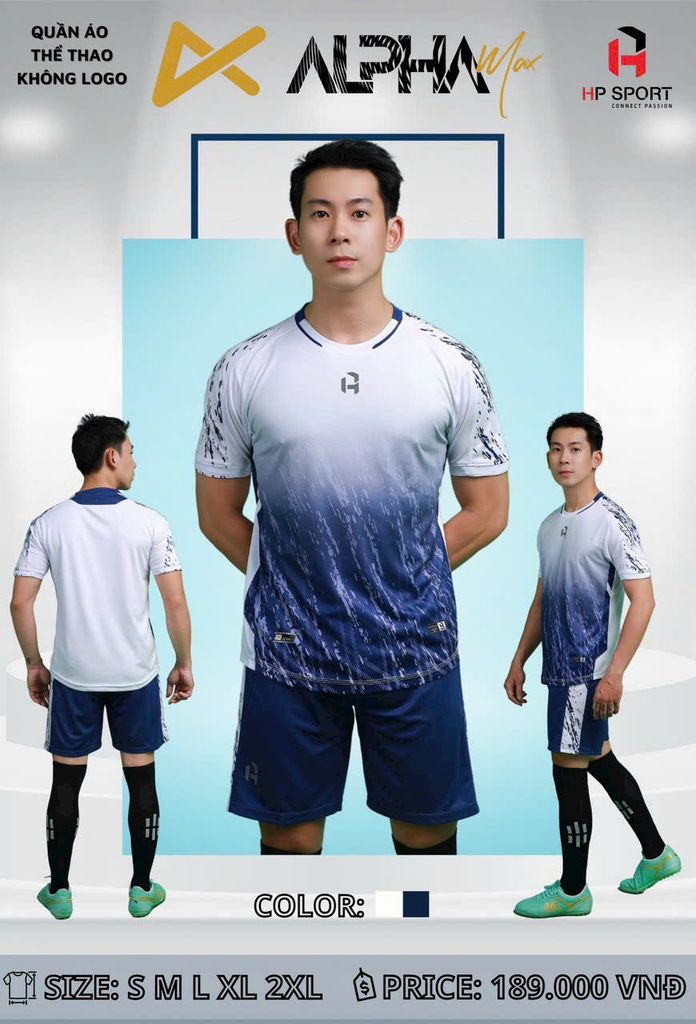 Quần áo đá banh không logo HP Alpha Max – TSPORT.VN