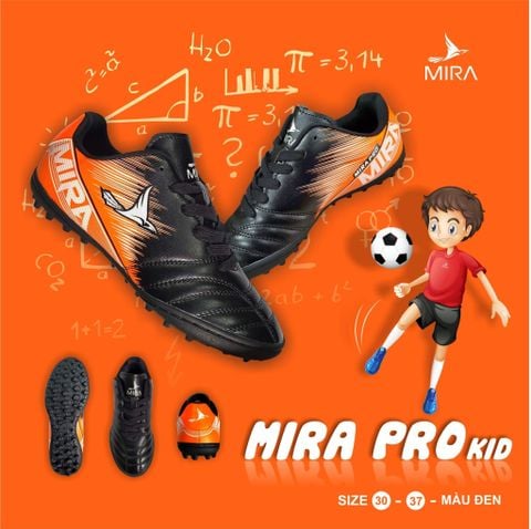 Giày trẻ em Mira Pro TF-Đen