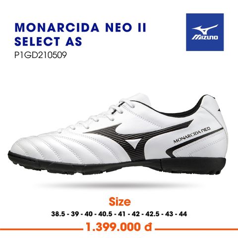 Giày Mizuno Monarcida Neo II Select AS_Trắng Đen