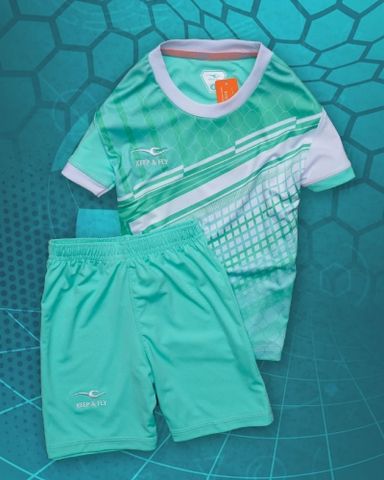 Bộ áo bóng đá Panzer Kid Xanh Ngọc