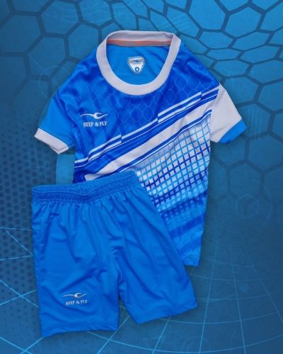 Bộ áo bóng đá Panzer Kid Xanh Ya