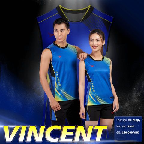 Áo bóng chuyền Beyono Vincent-Xanh Bích