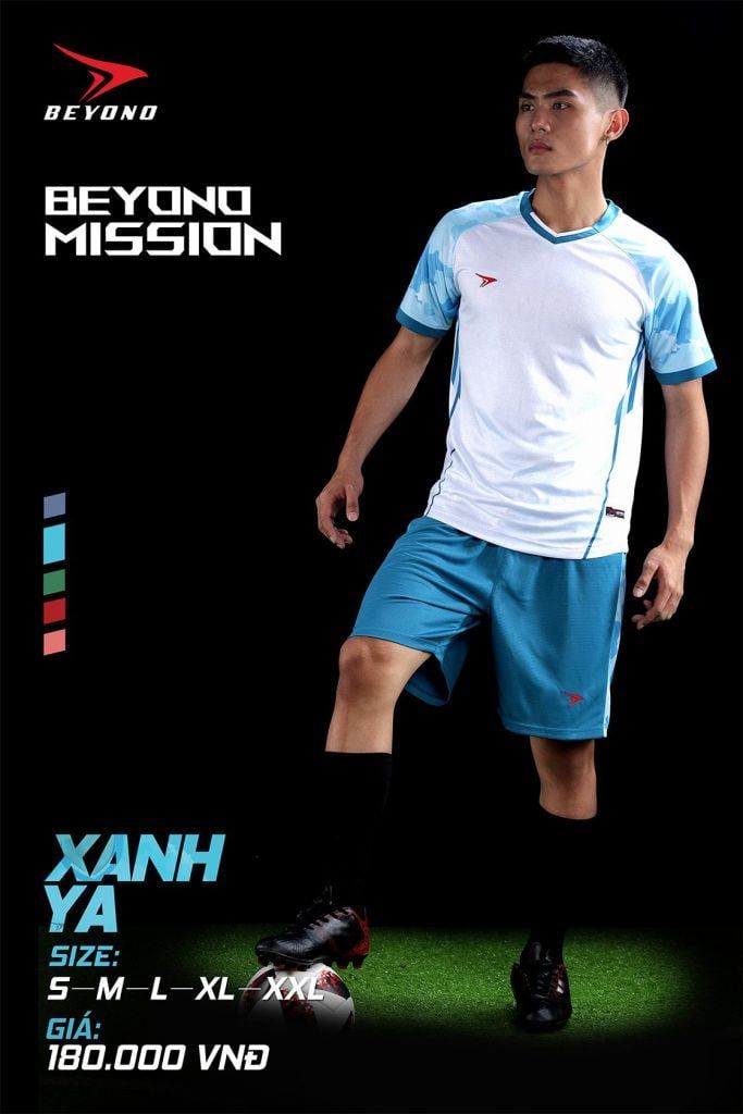 Quần áo  bóng đá Beyono Mission Xanh Da