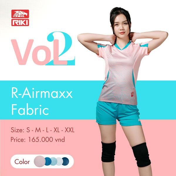 Quần Áo Bóng Chuyền RIKI VOL2 Nữ - Hồng