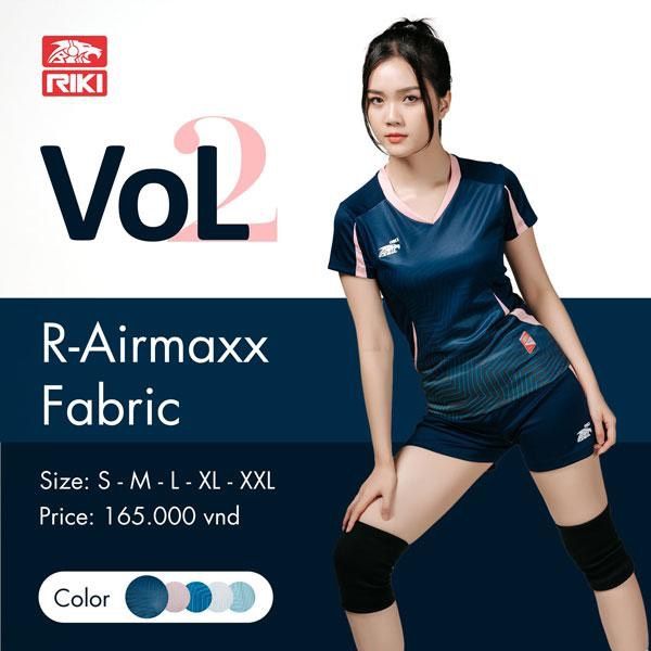 Quần Áo Bóng Chuyền RIKI VOL2 Nữ -  Xanh Đen