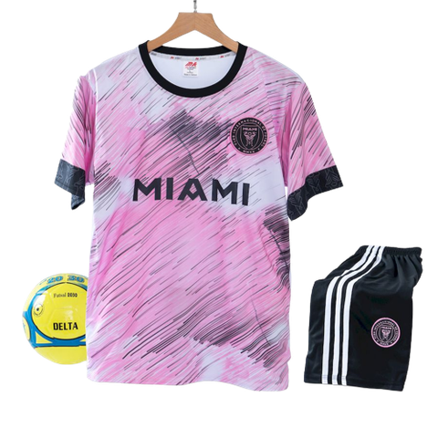 Bộ Quần Áo Bóng Đá Inter Miami Màu Hồng 2022-2023