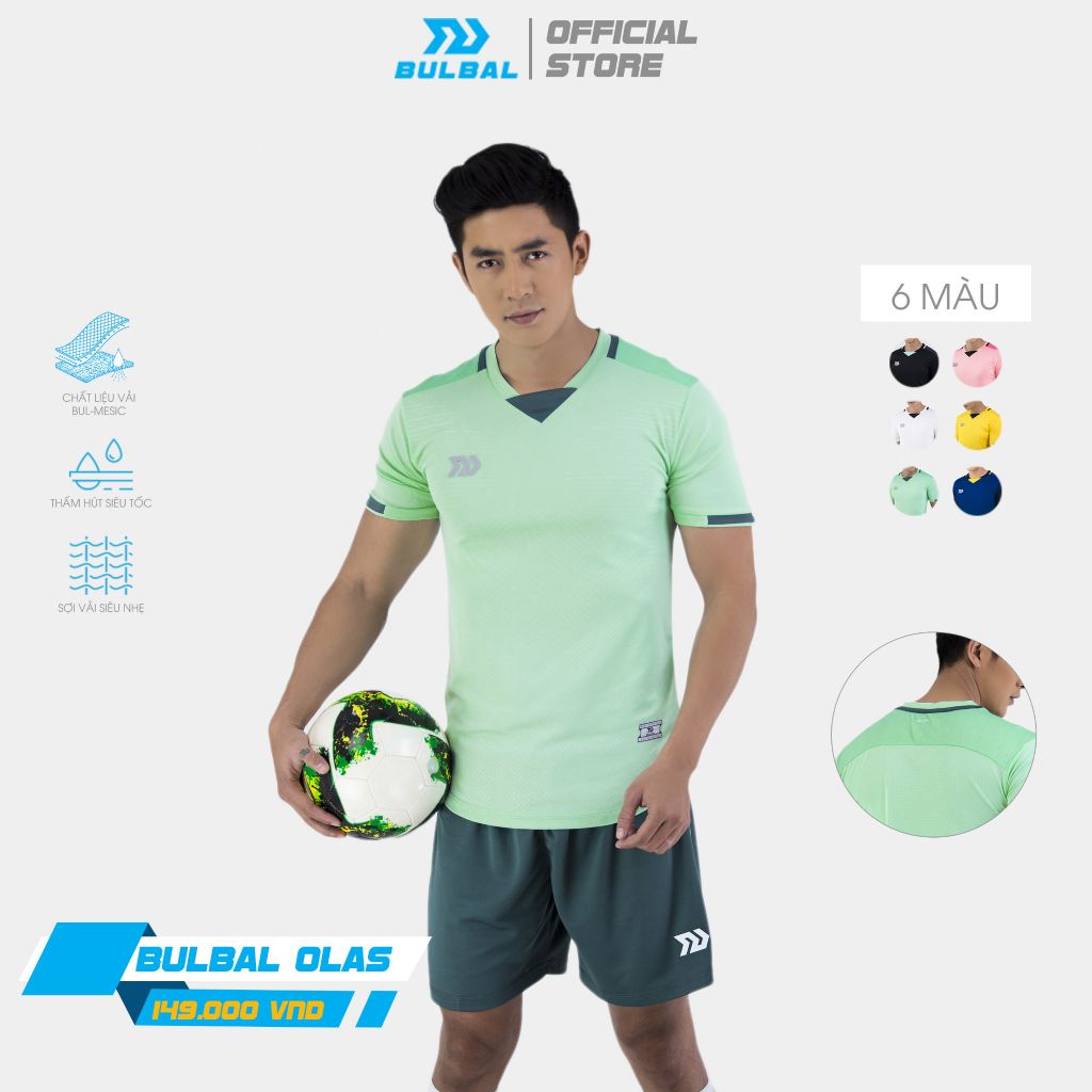 Bộ Quần Áo Bóng Đá Bulbal Olas Xanh Bạc Hà