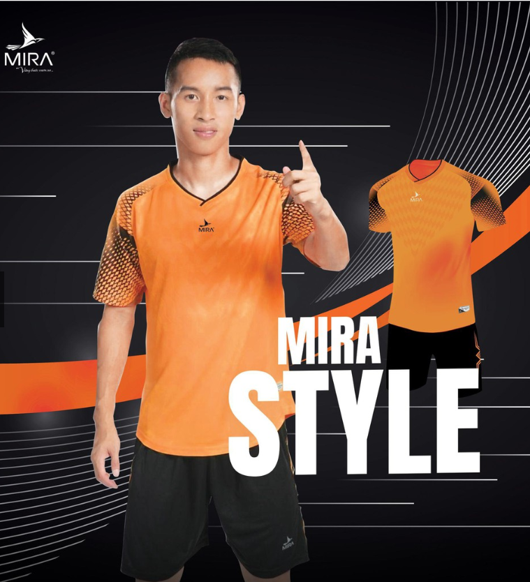 Quần Áo Mira Style  Vải Mè Cao Cấp, Thoáng Khí, Thấm Hút Mồ Hôi - Cam