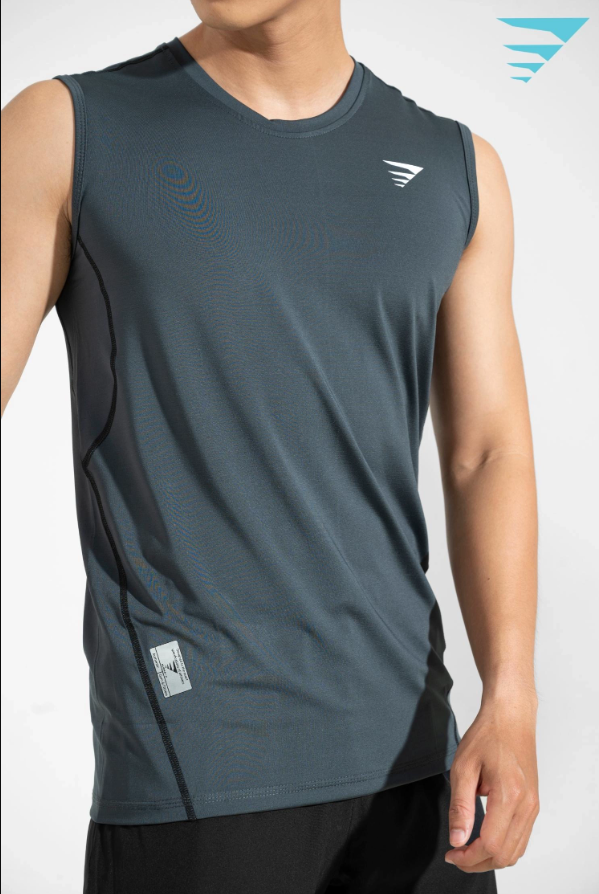 Áo body alpha-x sát nách - Xám