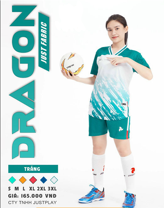 Quần áo bóng đá Không Logo Dragon  - Trắng