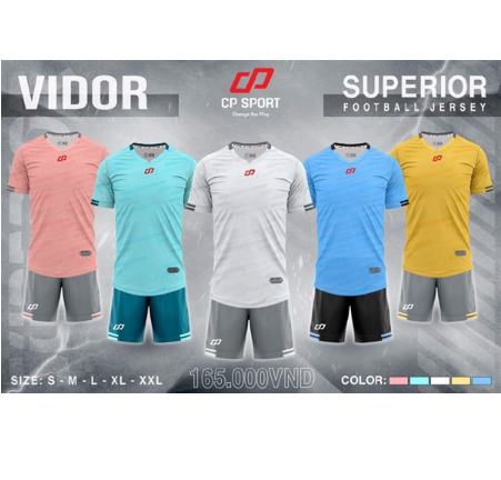 Quần áo Bóng đá không logo CP Vidor