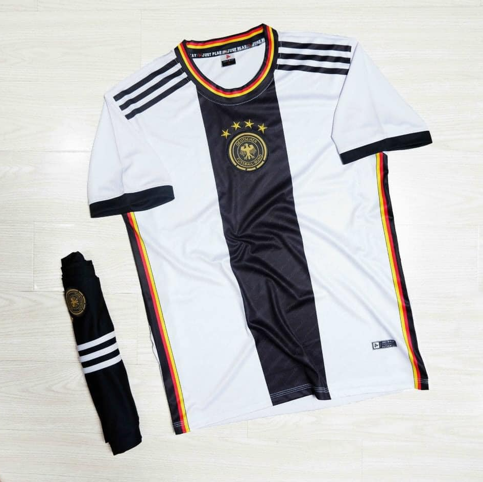 Quần áo đá bóng JP Đội tuyển Đức 2022 mới nhất màu trắng