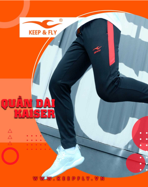 Quần Dài Thể Thao Kaiser sọc Đỏ