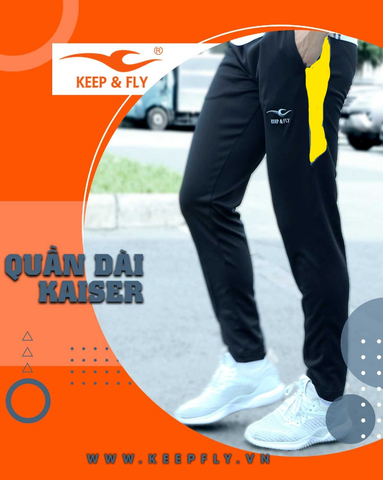 Quần Dài Thể Thao Kaiser sọc Vàng