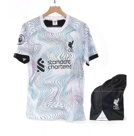 Quần áo Bóng đá CLB Liverpool Trắng 22/23 - Vải thun lạnh cao cấp