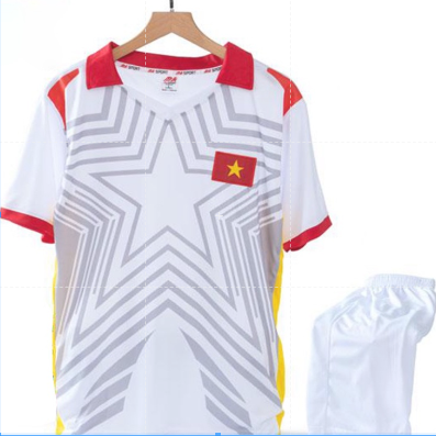 Quần Áo Bóng Đá Đội Tuyển Việt Nam Đỏ, Đồ Đá Banh Việt Nam Trắng Thun Lạnh Cao Cấp, Không Nhăn, Không Xù Lông