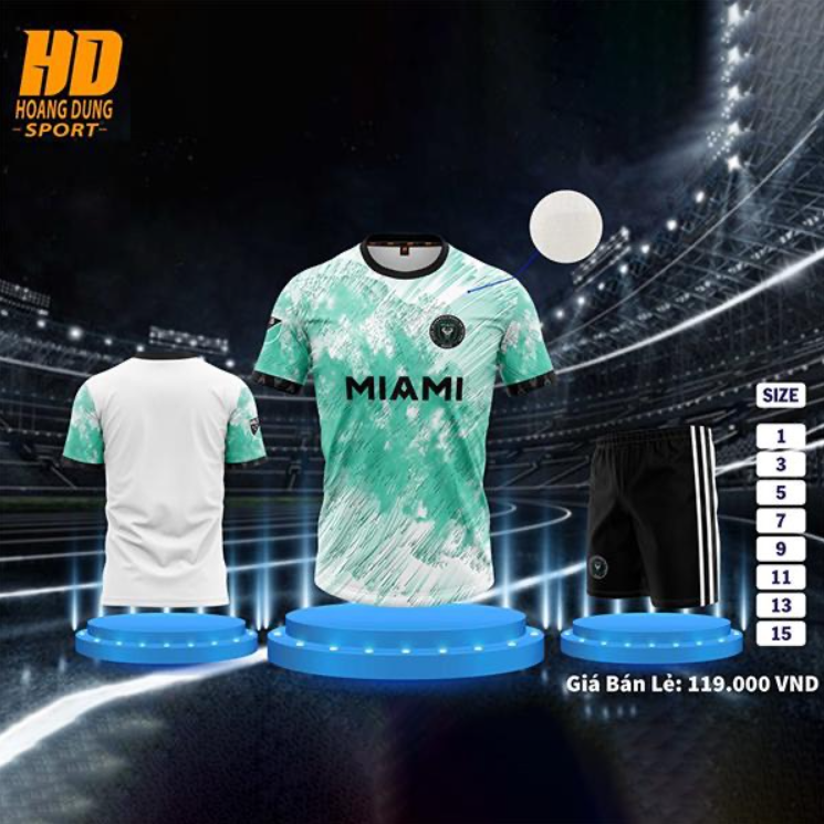 Quần áo Bóng Đá HD Trẻ Em  Miami 23/24 - Mẫu mới nhất