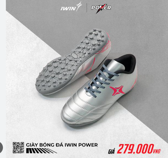 Giày Đá Bóng Nam Sân Cỏ Nhân Tạo IWIN Power TF