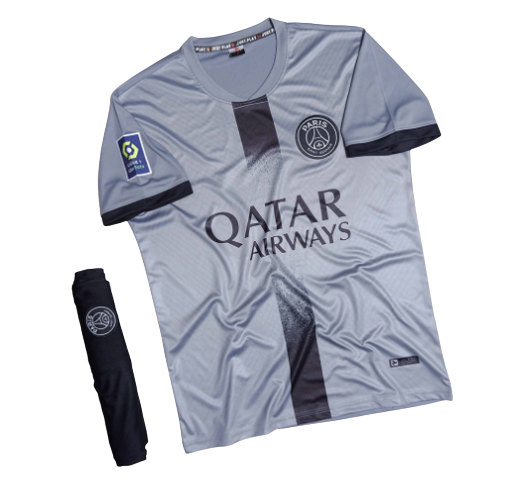 Quần áo đá bóng JP PSG màu xám 2022 mới nhất