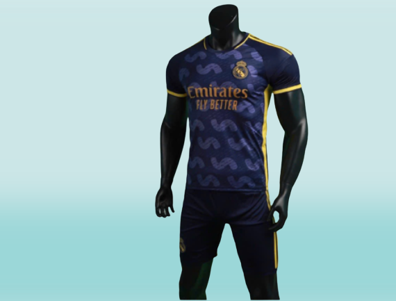 Quần áo Bóng đá Real Madrid Tím than 23/24 - Mẫu mới nhất