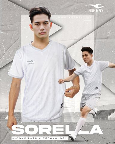 Bộ Quần Áo Bóng Đá  Keep & fly Sorella màu Trắng
