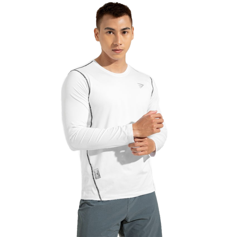 Áo body tập Gym Gymate form ôm chất thun thể thao cao cấp co giãn - Tay Dài