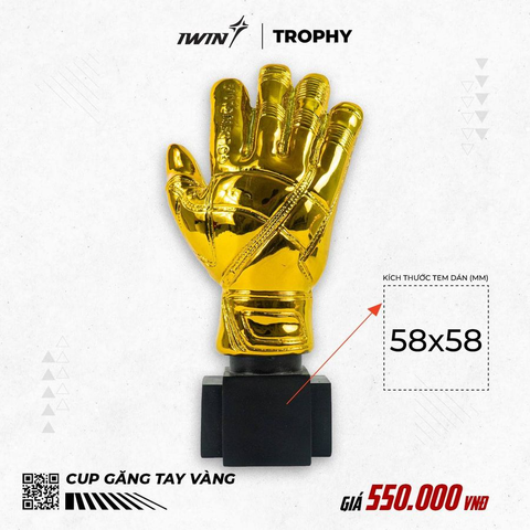 Cúp Găng tay Vàng iWin (28cm)